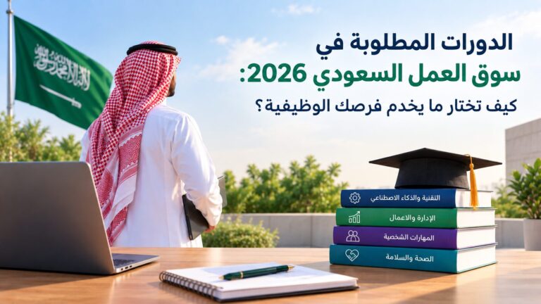 الدورات المطلوبة في سوق العمل السعودي 2026: كيف تختار ما يخدم فرصك الوظيفية؟