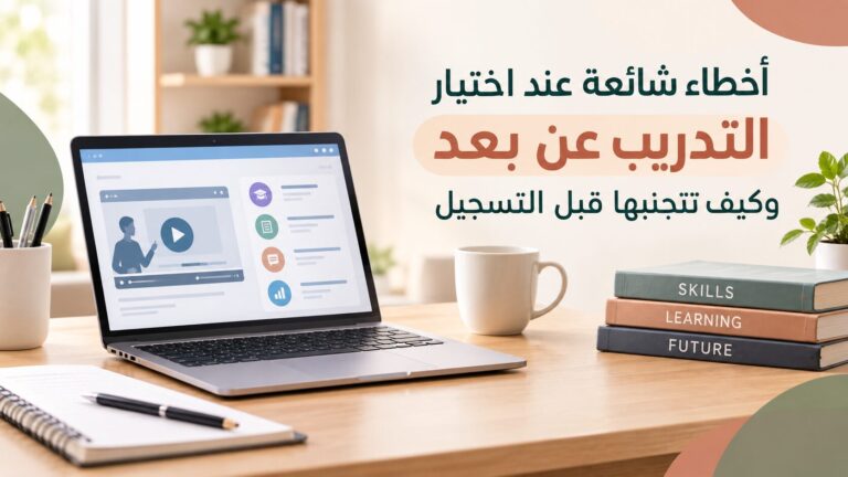 أخطاء شائعة عند اختيار التدريب عن بعد وكيف تتجنبها قبل التسجيل