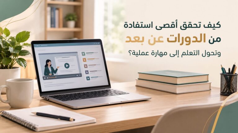 كيف تحقق أقصى استفادة من الدورات عن بعد وتحول التعلم إلى مهارة عملية؟