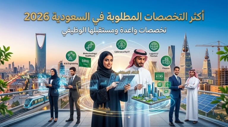 أكثر التخصصات المطلوبة في السعودية 2026: تخصصات واعدة ومستقبلها الوظيفي