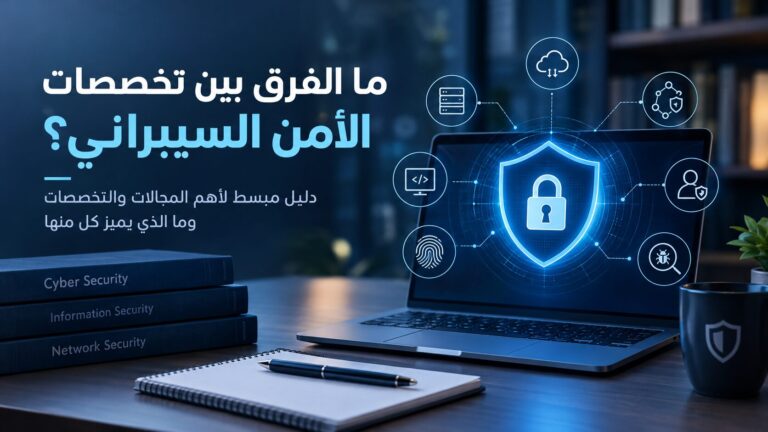أهم مجالات الأمن السيبراني والفرق بين تخصصاتها